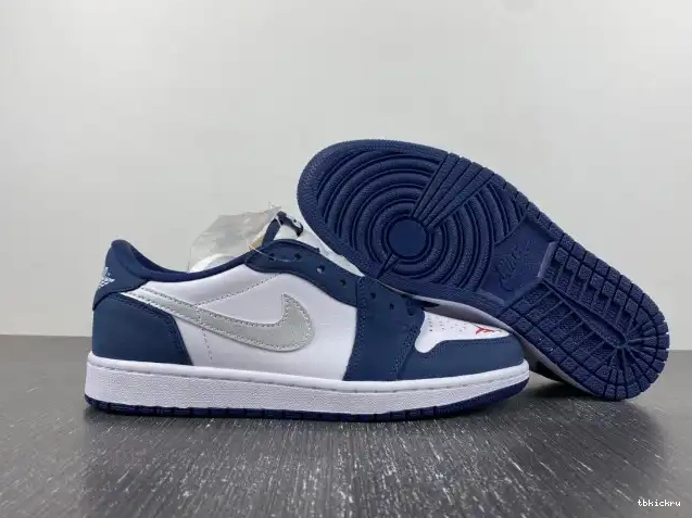 Cheap TBK Midnight SB CJ7891-400 Jordan 1 Low Navy 0406